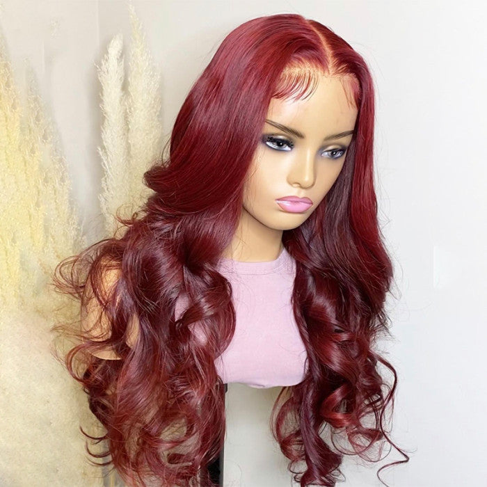 Burgundy Lace Wig