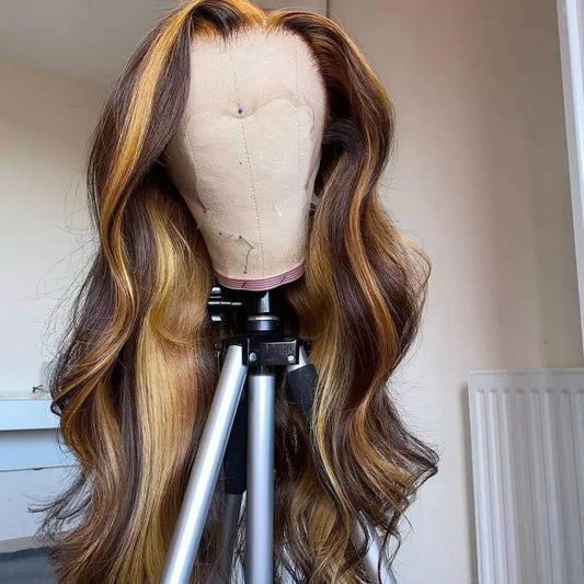 4/#27 Highlighted Lace Wig